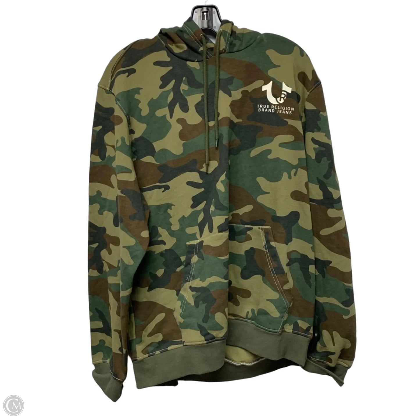 Sweatshirt Hoodie By True Religion In Camouflage Print, Size: Xl
