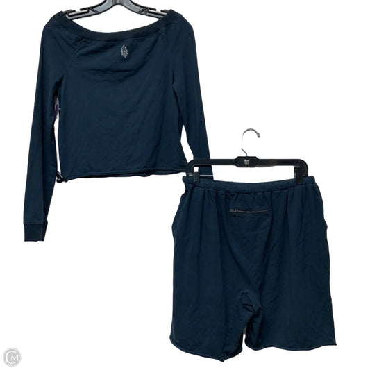 Athletic Shorts 2pc By Free People In Navy, Size: Xl