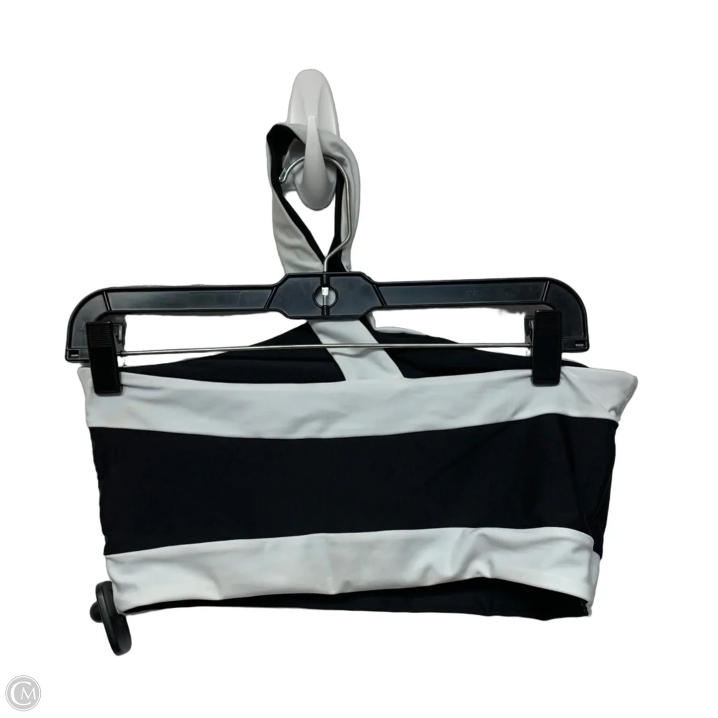 Swimsuit Top By Kbswim In Black & White, Size: L