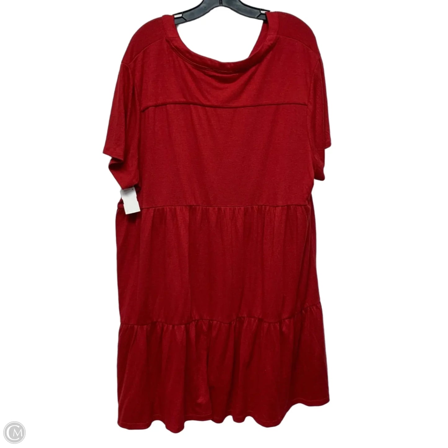Dress Casual Short By Knox Rose In Red, Size: 2x