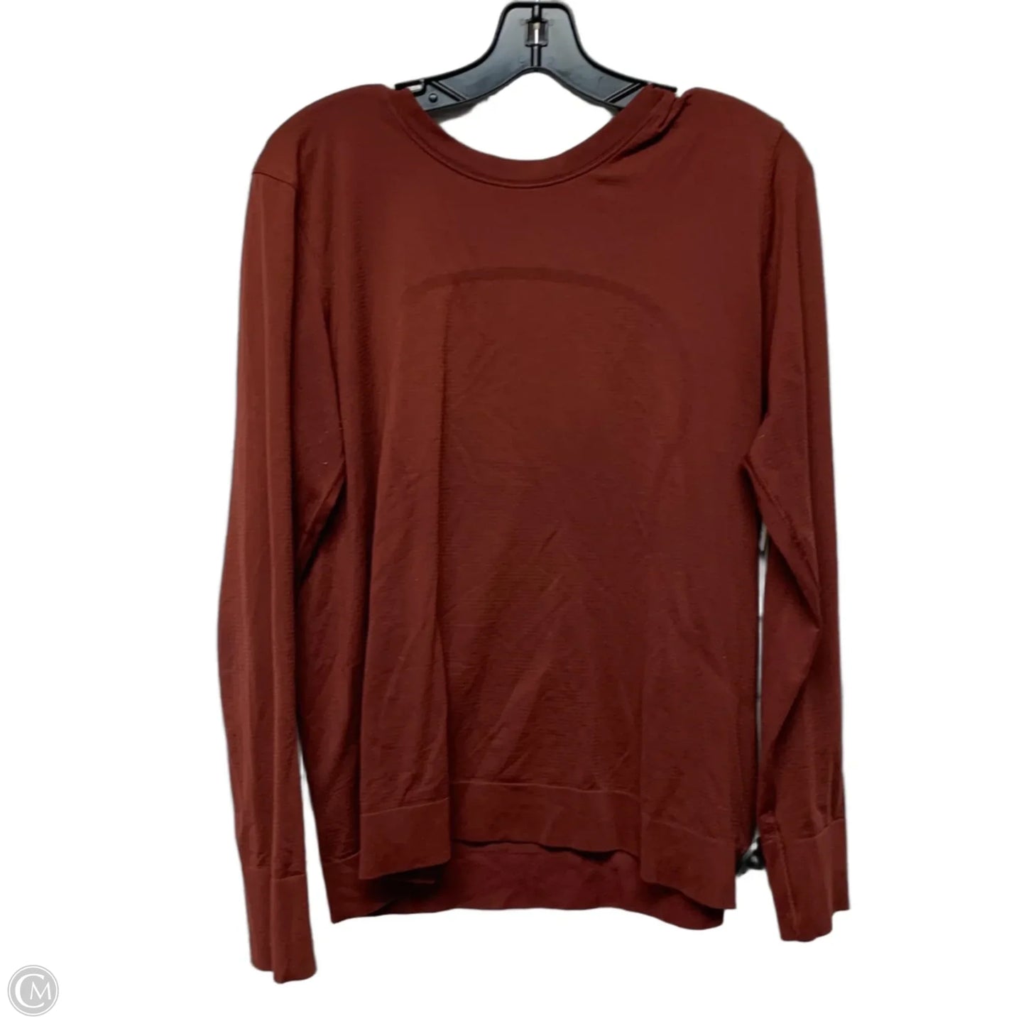Athletic Top Long Sleeve Crewneck By Lululemon In Red, Size: M