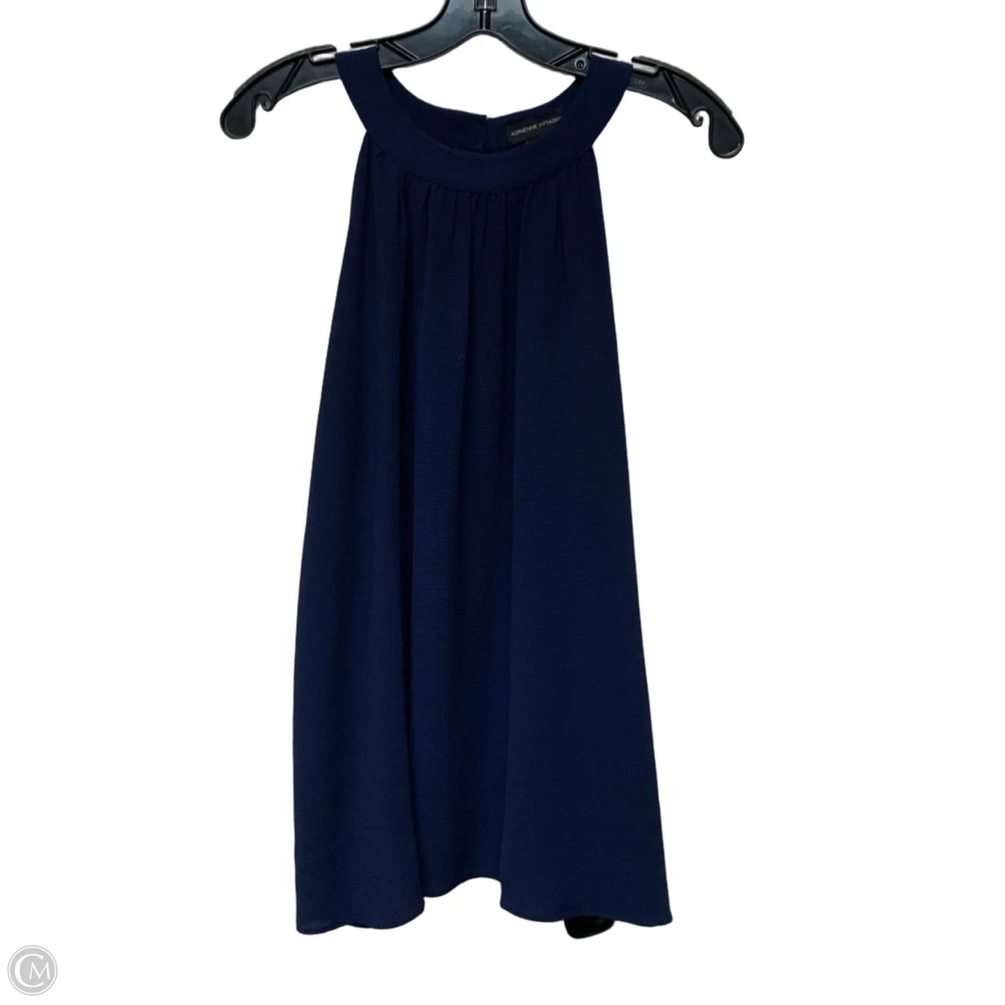 Top Sleeveless By Adrienne Vittadini In Navy, Size: M