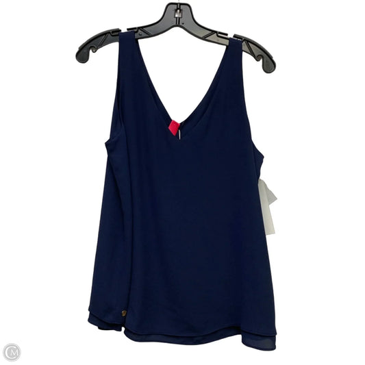 Top Sleeveless Designer By Lilly Pulitzer In Navy, Size: M