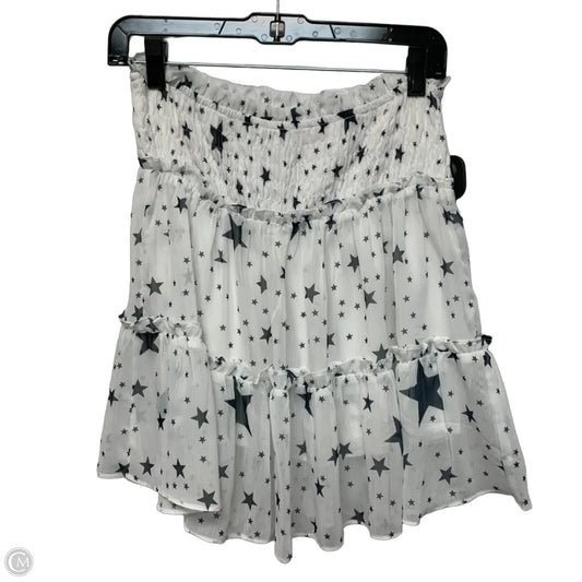 Skirt Mini & Short By Storia In Black & White, Size: L