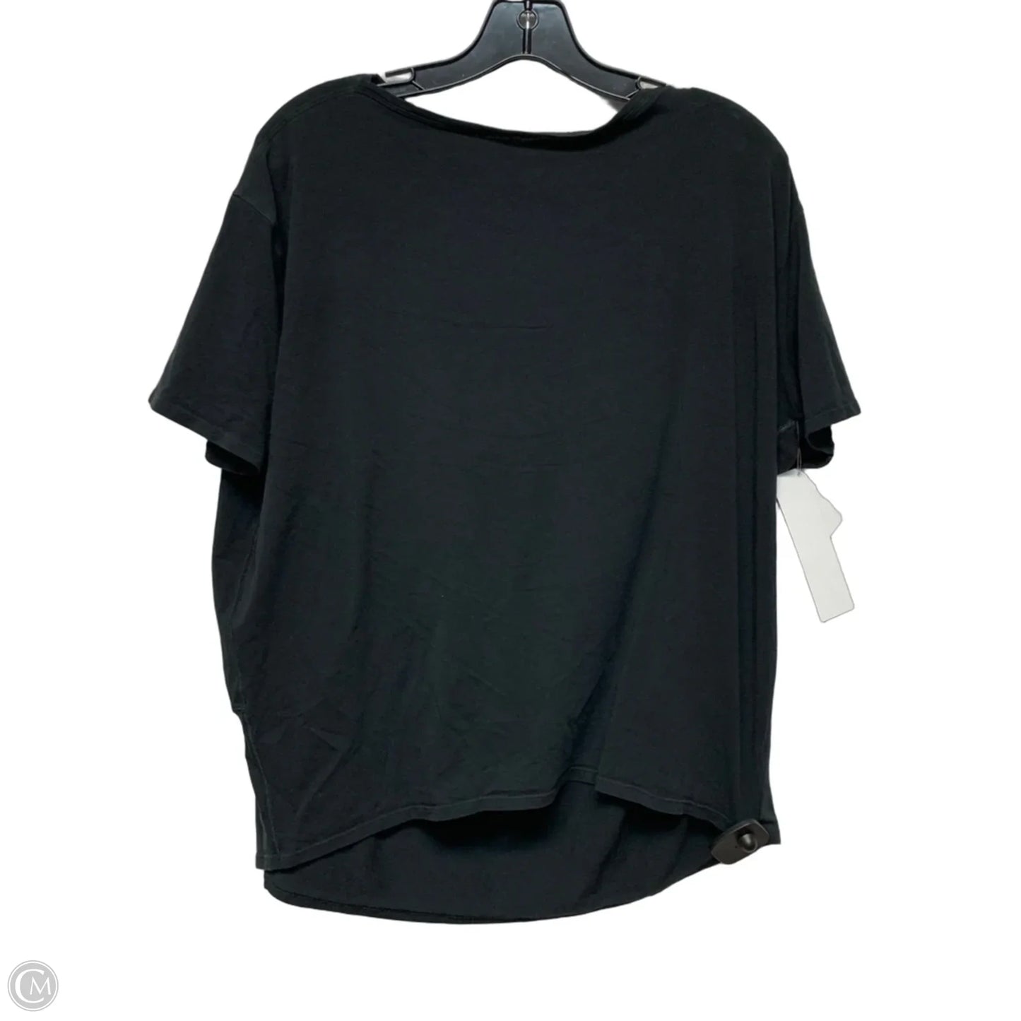 Athletic Top Short Sleeve By Lululemon In Black, Size: M
