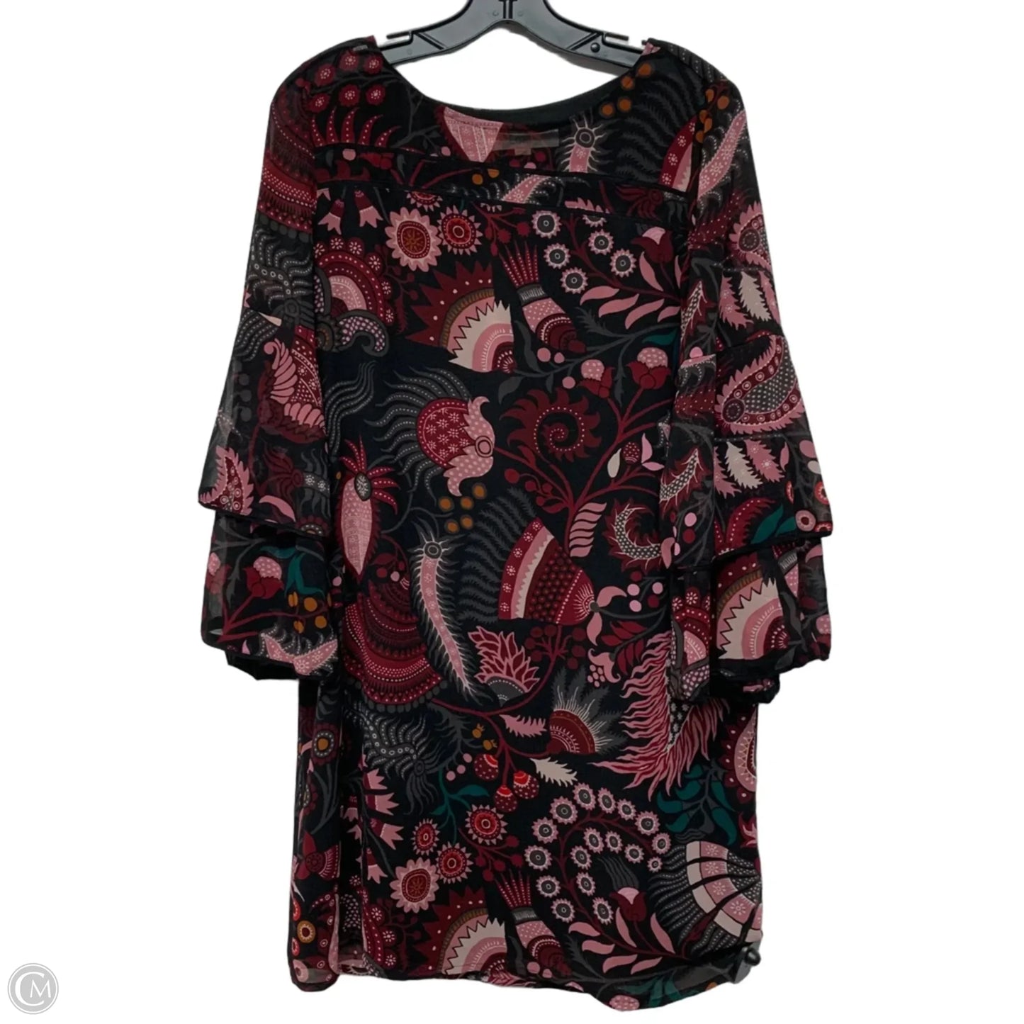 Dress Casual Short By Loft In Black & Red, Size: M