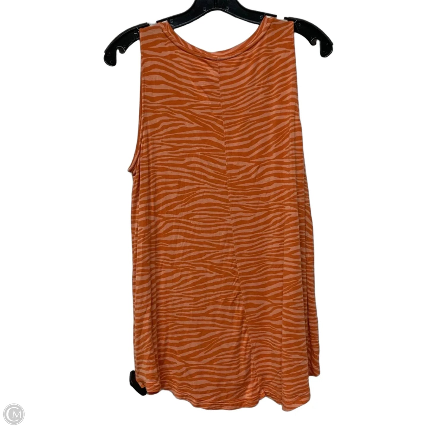 Top Sleeveless By Nine West In Orange, Size: L