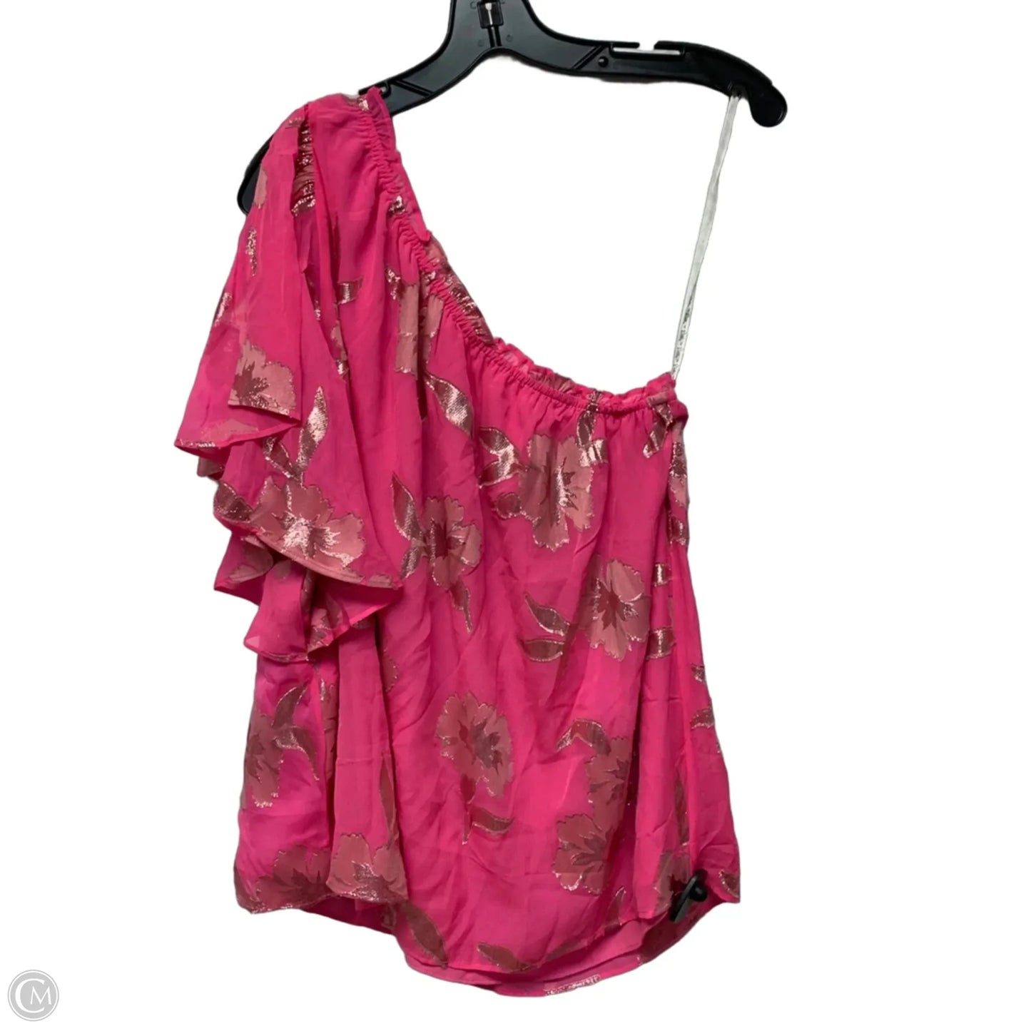 Top Sleeveless Designer By Lilly Pulitzer In Gold & Pink, Size: Xl