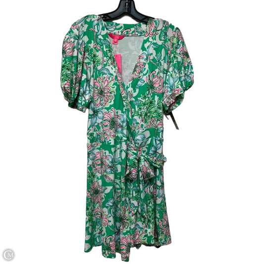 Dress Designer By Lilly Pulitzer In Green & Pink, Size: Xl
