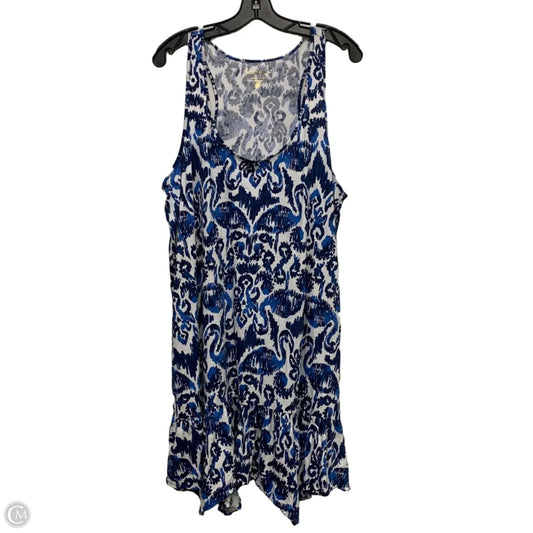 Dress Designer By Lilly Pulitzer In Blue & White, Size: Xl