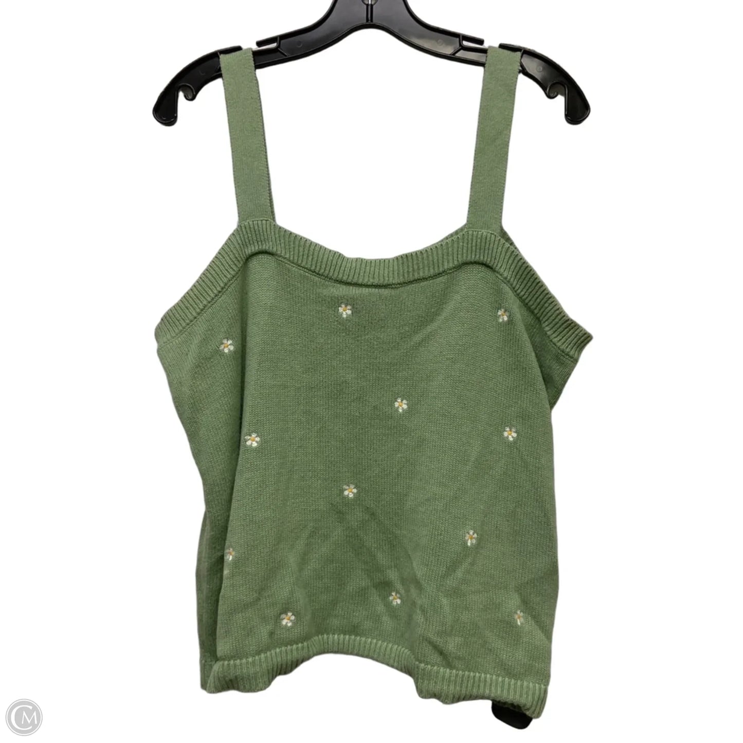 Top Sleeveless By Loft In Green, Size: Xl