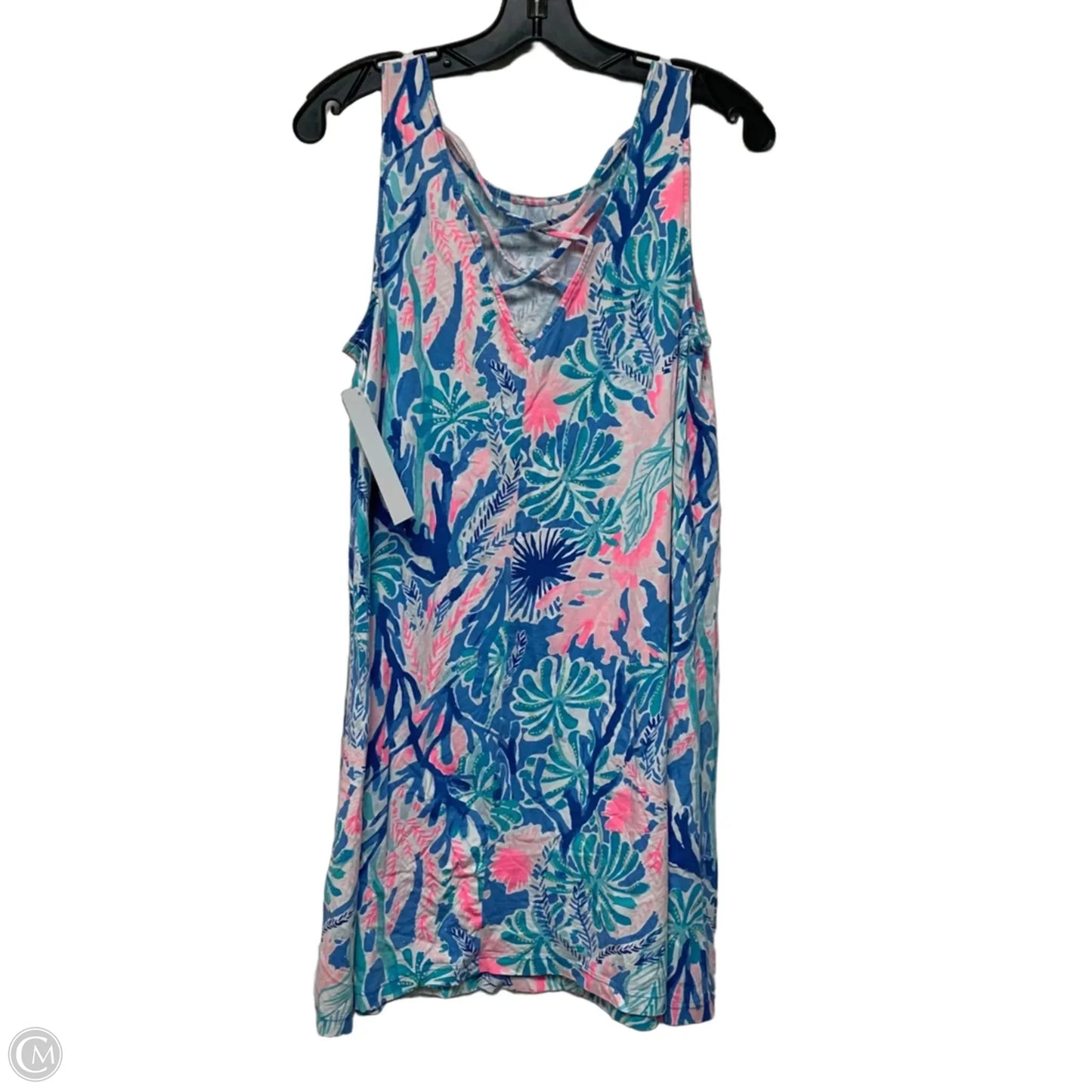 Dress Designer By Lilly Pulitzer In Blue & Pink, Size: M