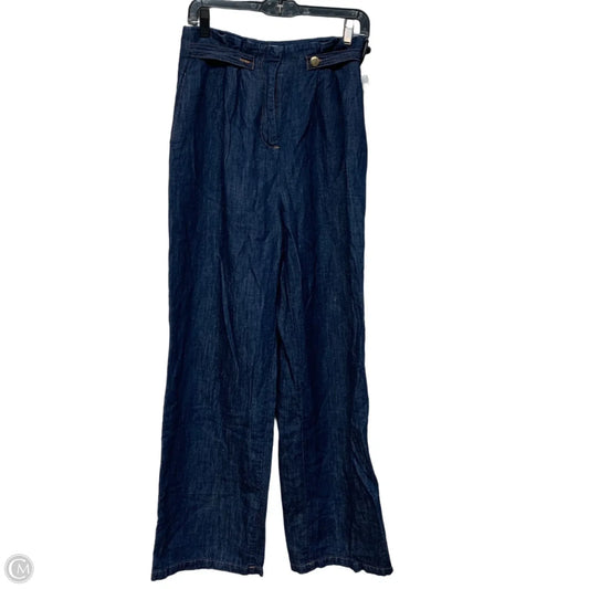 Jeans Wide Leg By Zara In Blue Denim, Size: Xs