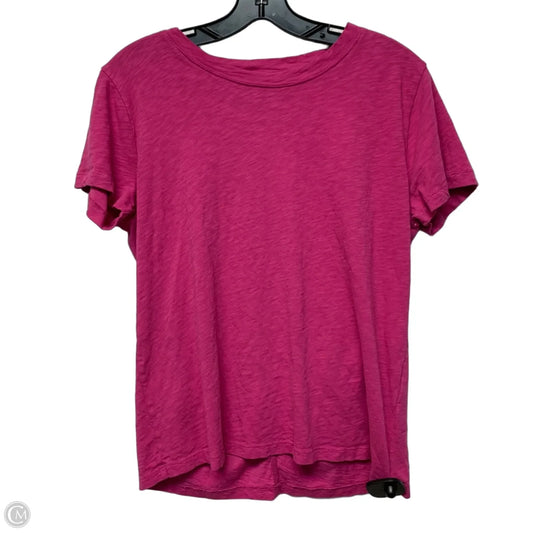 Top Short Sleeve Basic By J. Crew In Pink, Size: M