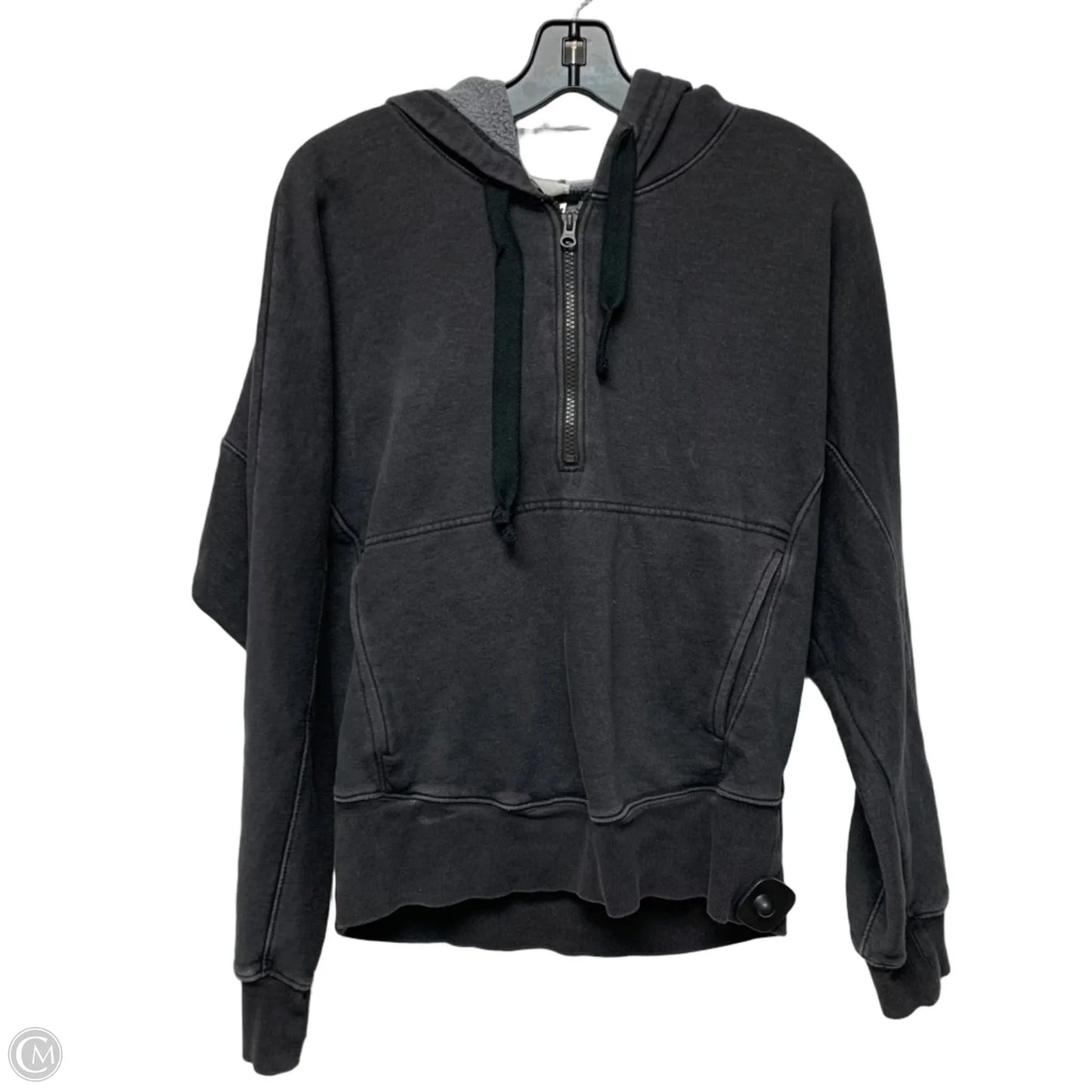 Sweatshirt Hoodie By Free People In Grey, Size: M