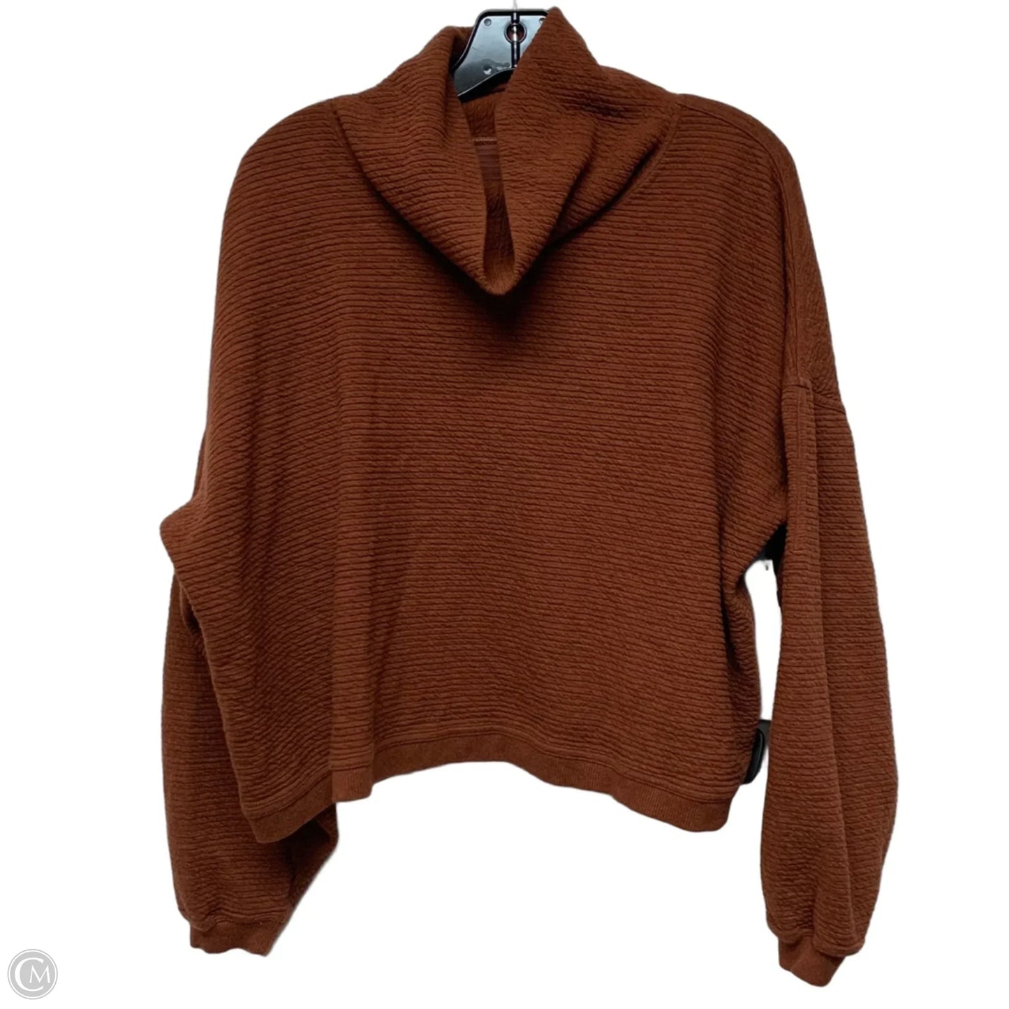 Athletic Sweatshirt Collar By Lululemon In Brown, Size: M