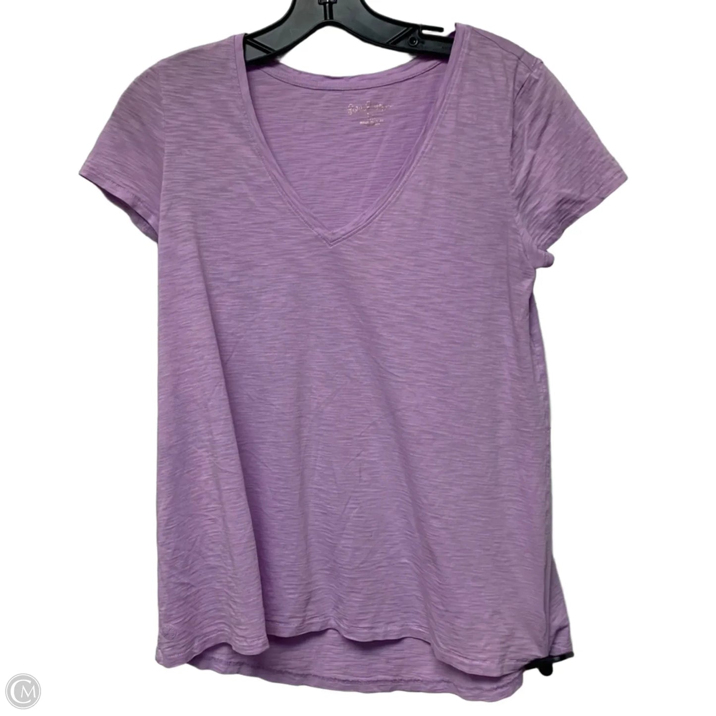 Top Short Sleeve Designer By Lilly Pulitzer In Purple, Size: Xs