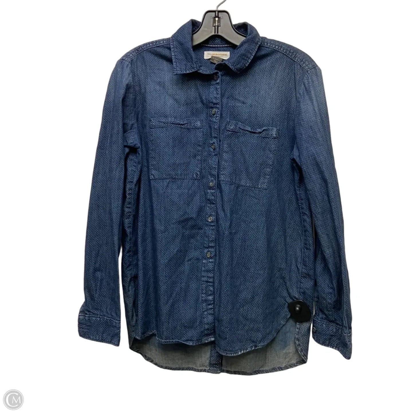Top Long Sleeve By Pilcro In Navy, Size: Xs