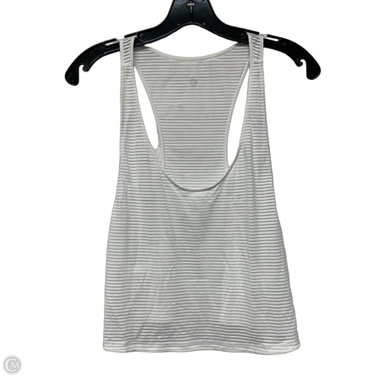 Athletic Tank Top By Lululemon In White, Size: L