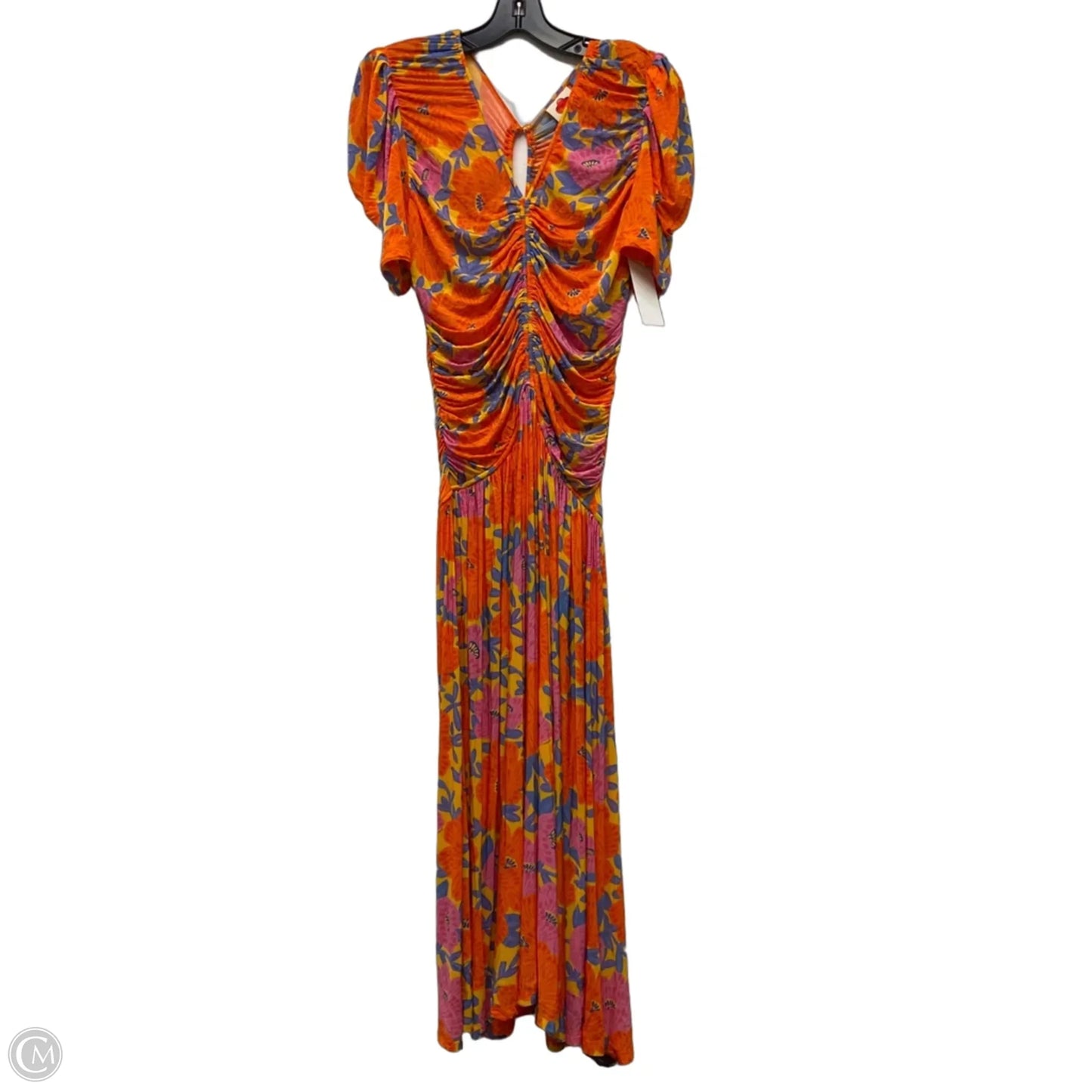 Dress Designer By Farm Rio In Orange, Size: M