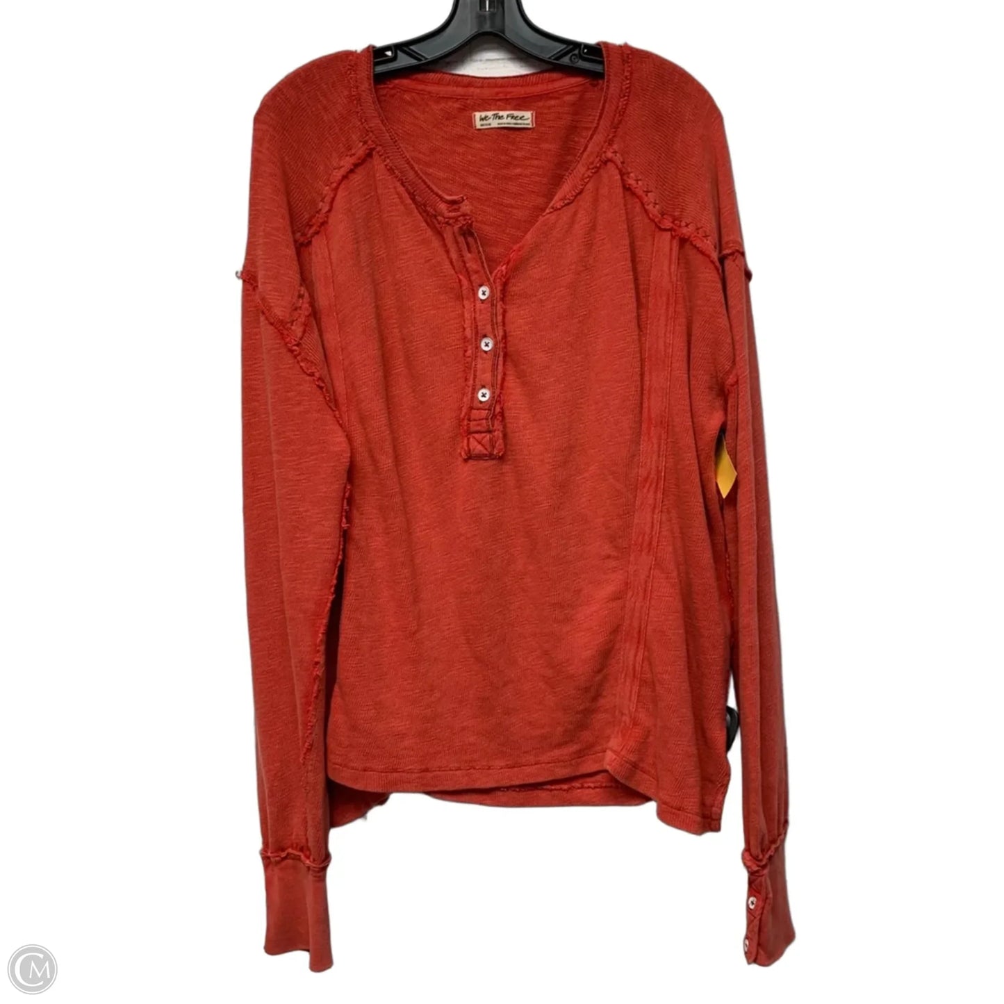 Top Long Sleeve By We The Free In Red, Size: M