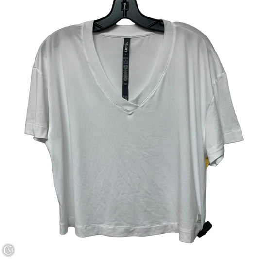 Athletic Top Short Sleeve By Vuori In White, Size: S