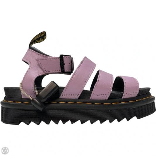 Sandals Designer By Dr Martens In Purple, Size: 8
