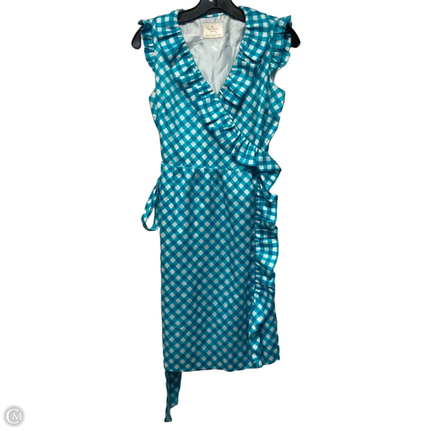 Dress Designer By Kate Spade In Blue & White, Size: S