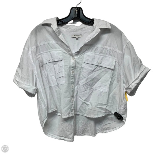 Top Short Sleeve By Madewell In White, Size: M