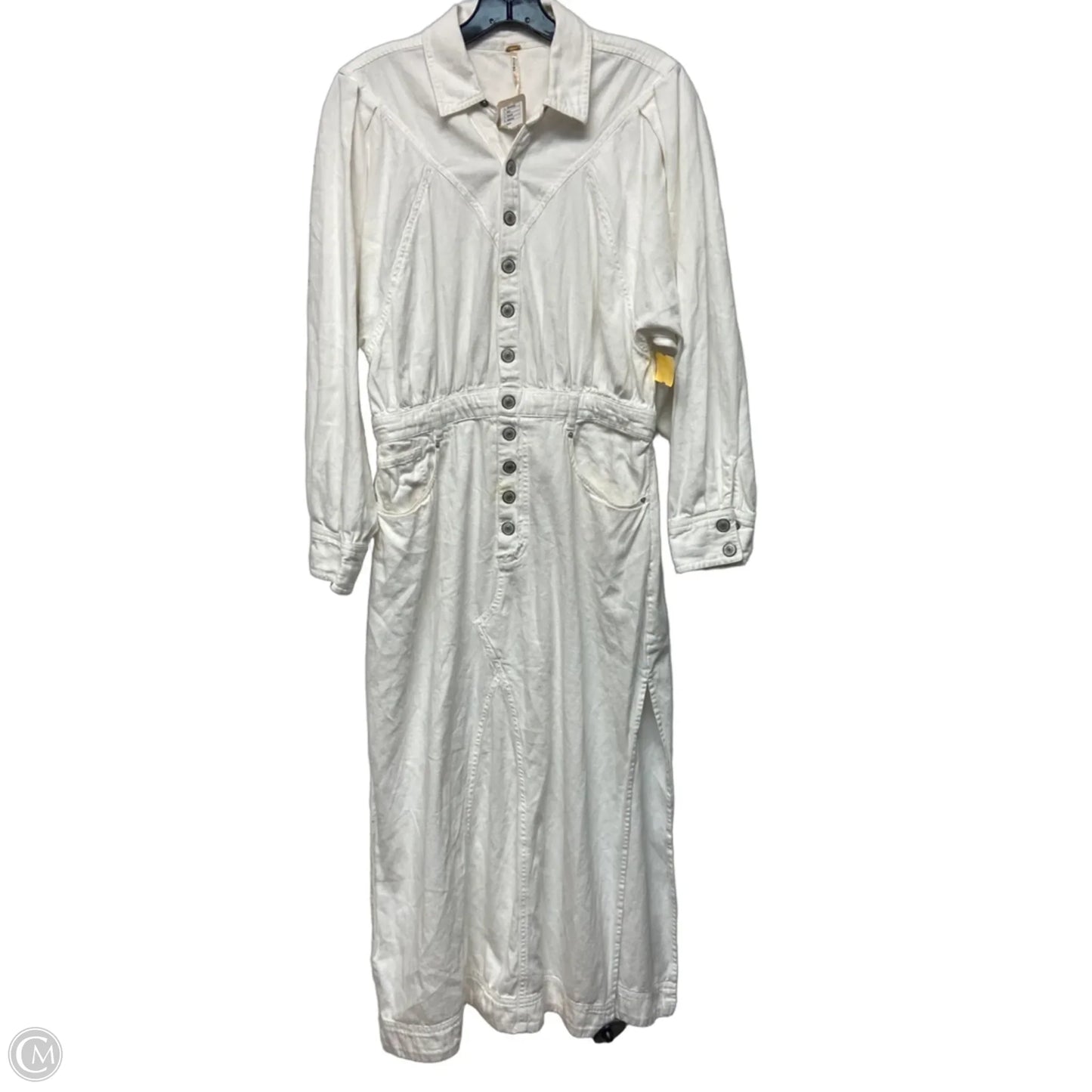 Dress Casual Maxi By Free People In White Denim, Size: L