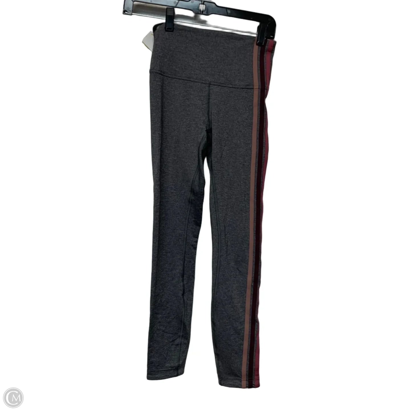 Athletic Leggings By Lululemon In Grey & Pink, Size: S