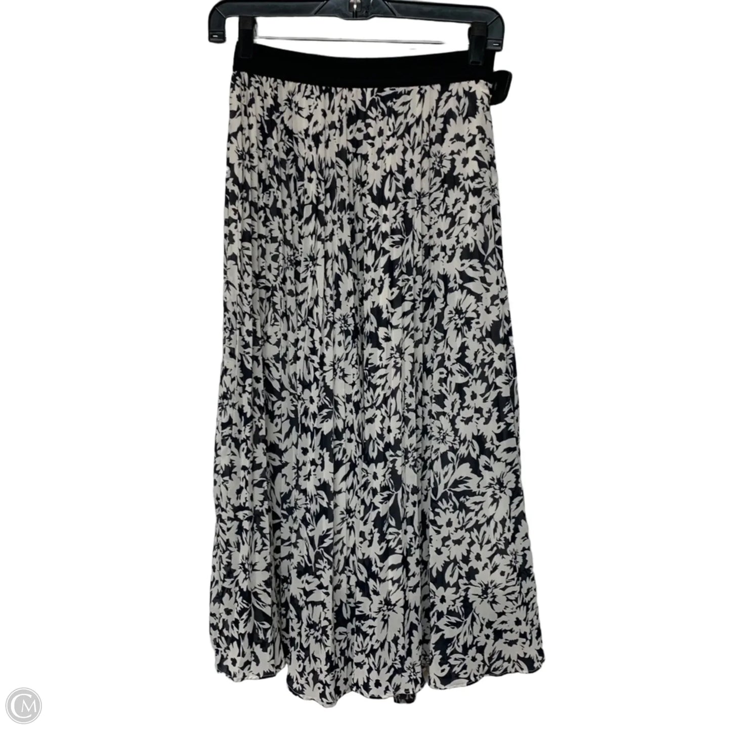 Skirt Midi By H&m In Blue & White, Size: S