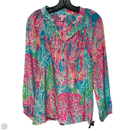 Top Long Sleeve Designer By Lilly Pulitzer In Multi-colored, Size: S