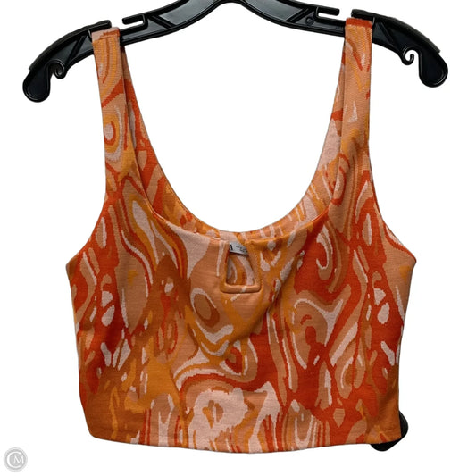 Top Sleeveless By Zara In Orange, Size: M
