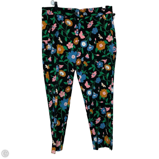 Pants Designer By Kate Spade In Floral Print, Size: 14