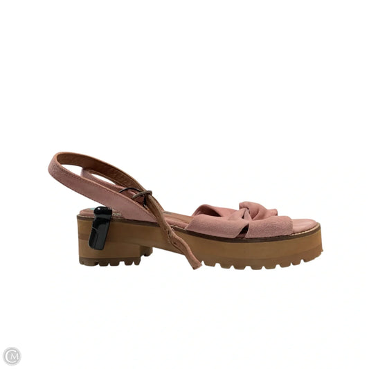 Sandals Heels Block By Free People In Pink, Size: 7.5