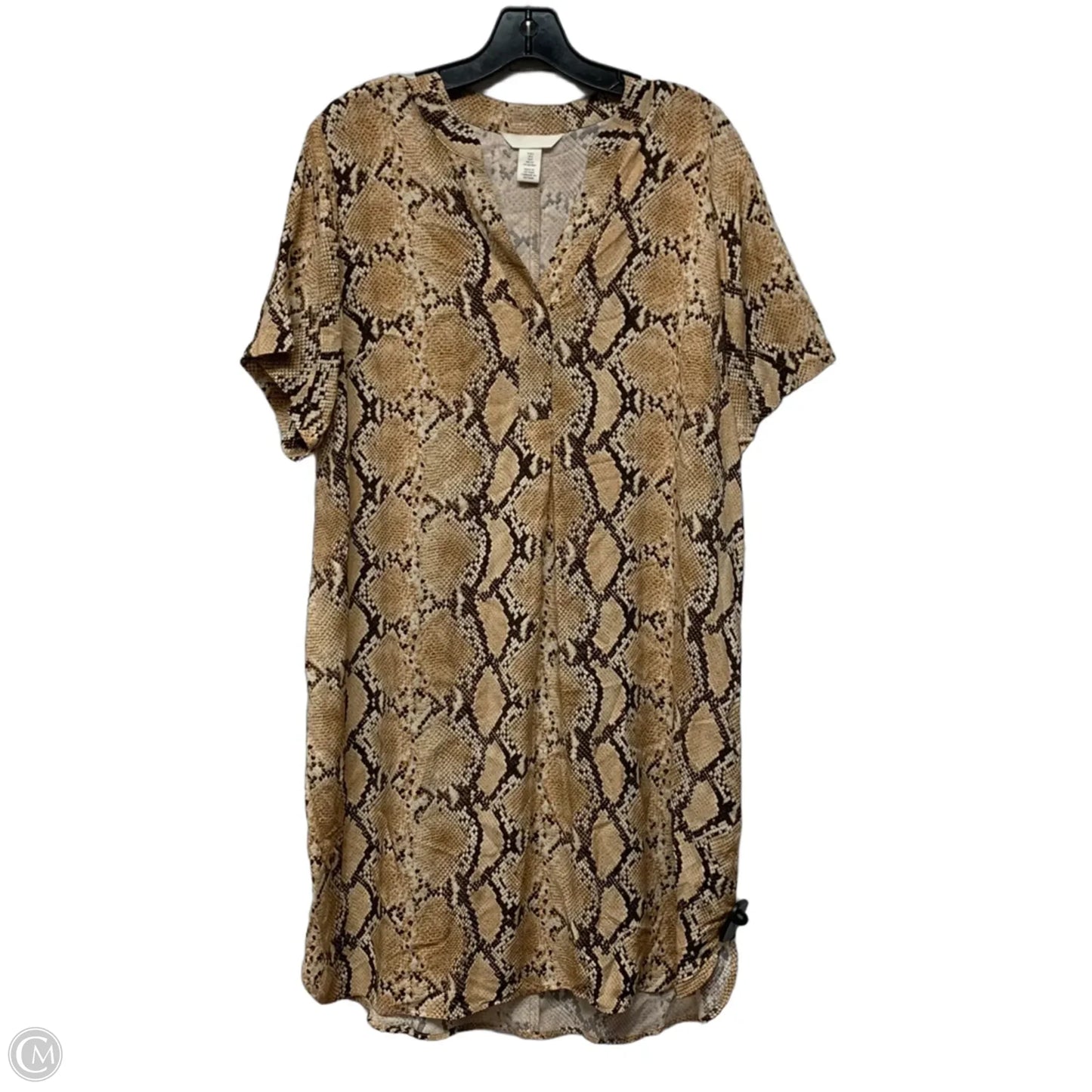 Dress Casual Short By H&m In Snakeskin Print, Size: S