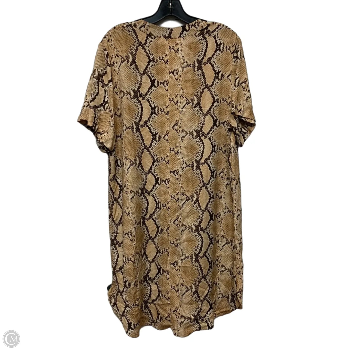 Dress Casual Short By H&m In Snakeskin Print, Size: S