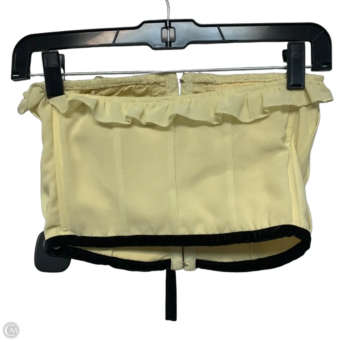 Top Sleeveless By Beverly & Beck In Black & Yellow, Size: Xs