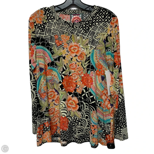 Top Long Sleeve Designer By Johnny Was In Multi-colored, Size: M