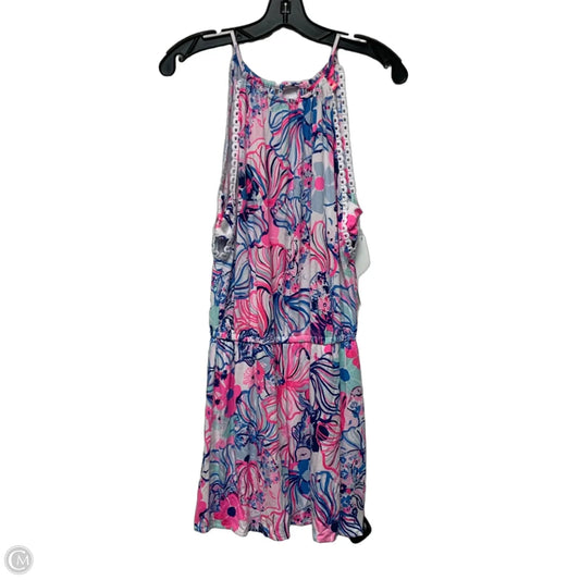 Romper Designer By Lilly Pulitzer In Blue & Pink, Size: Xs