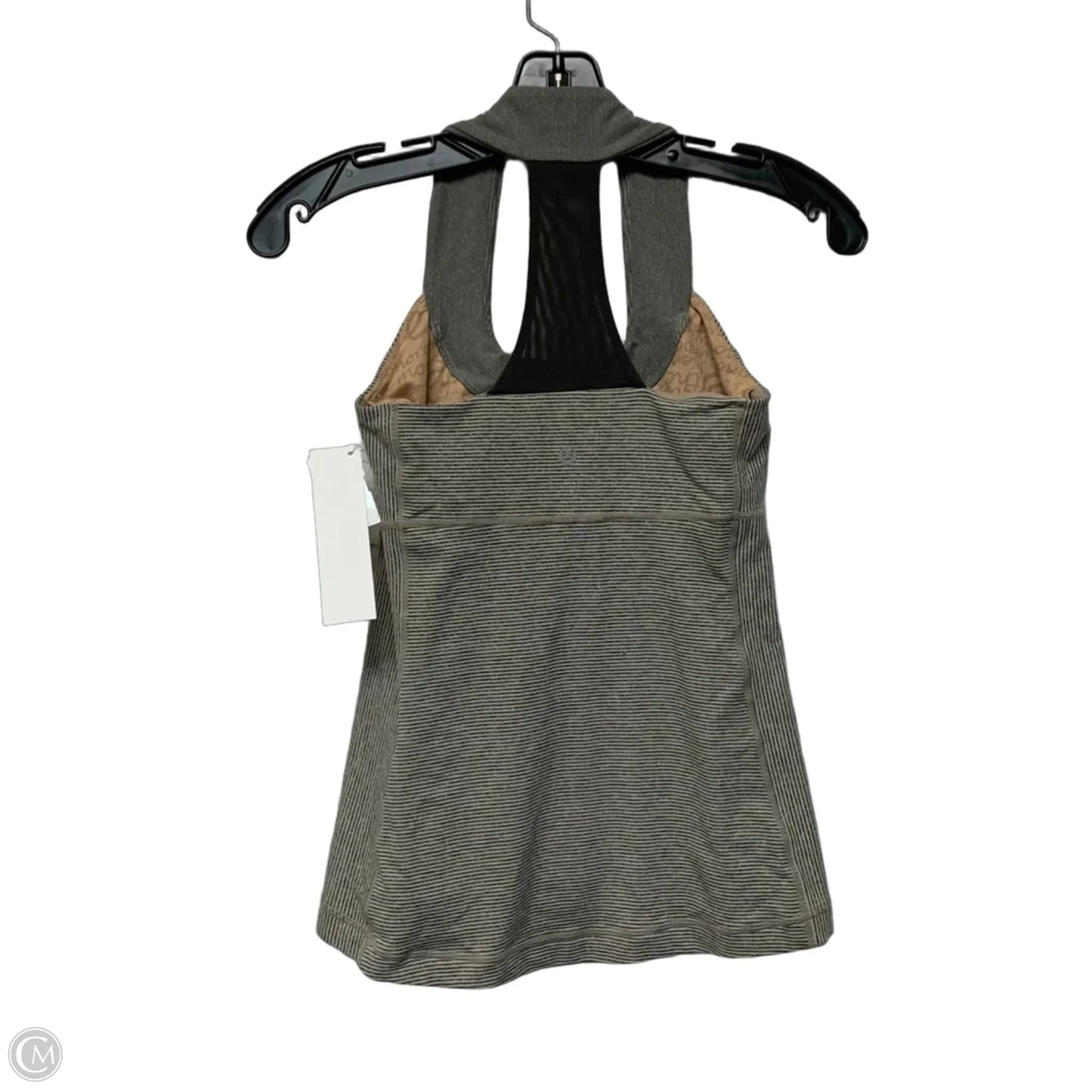 Athletic Tank Top By Lululemon In Striped Pattern, Size: S