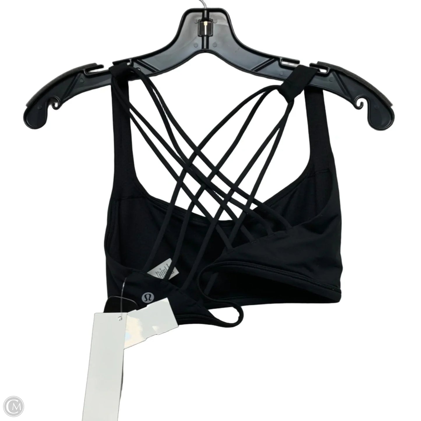 Athletic Bra By Lululemon In Black & White, Size: M