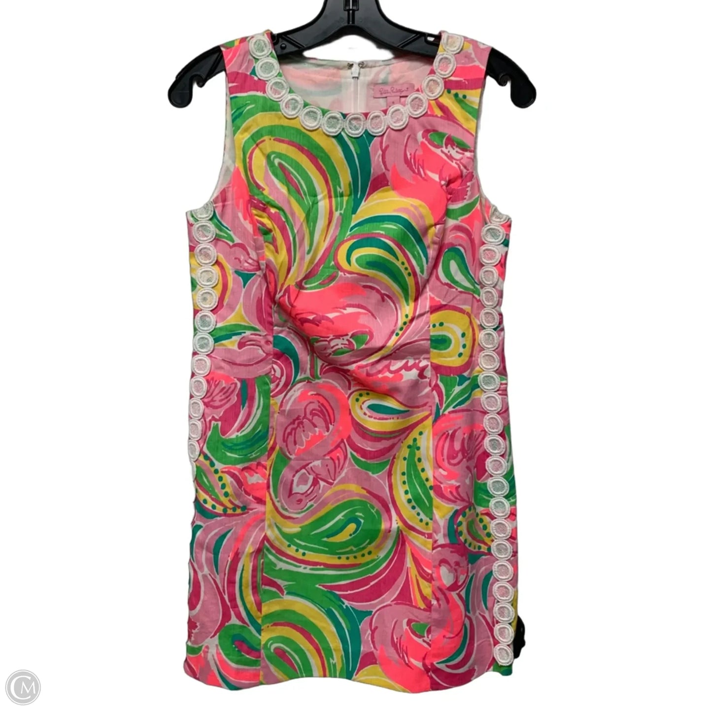 Dress Designer By Lilly Pulitzer In Green & Pink, Size: S