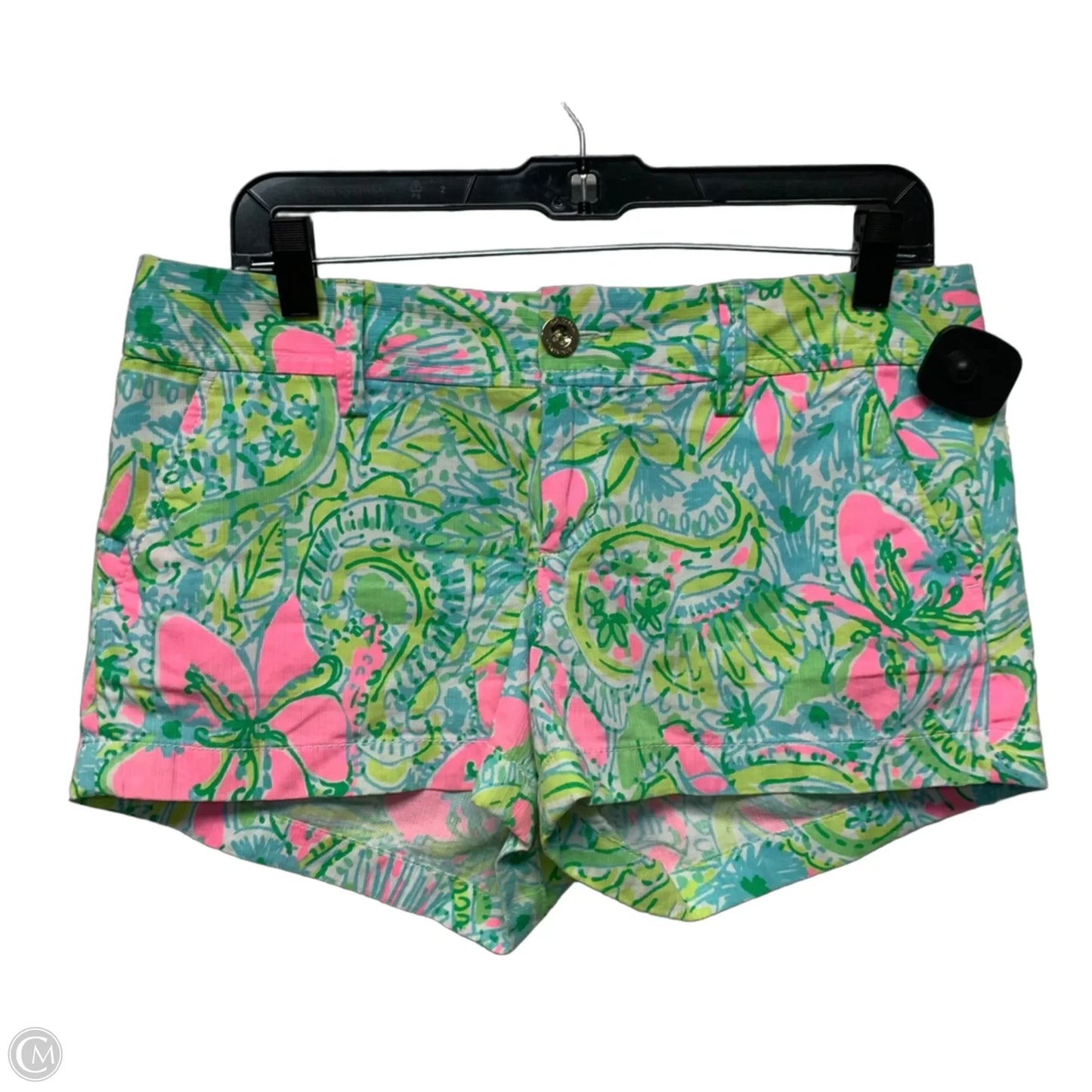 Shorts Designer By Lilly Pulitzer In Green & Pink, Size: 6