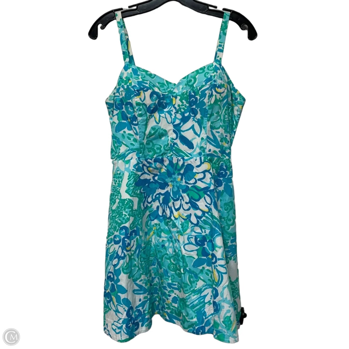Dress Designer By Lilly Pulitzer In Blue & Green, Size: M