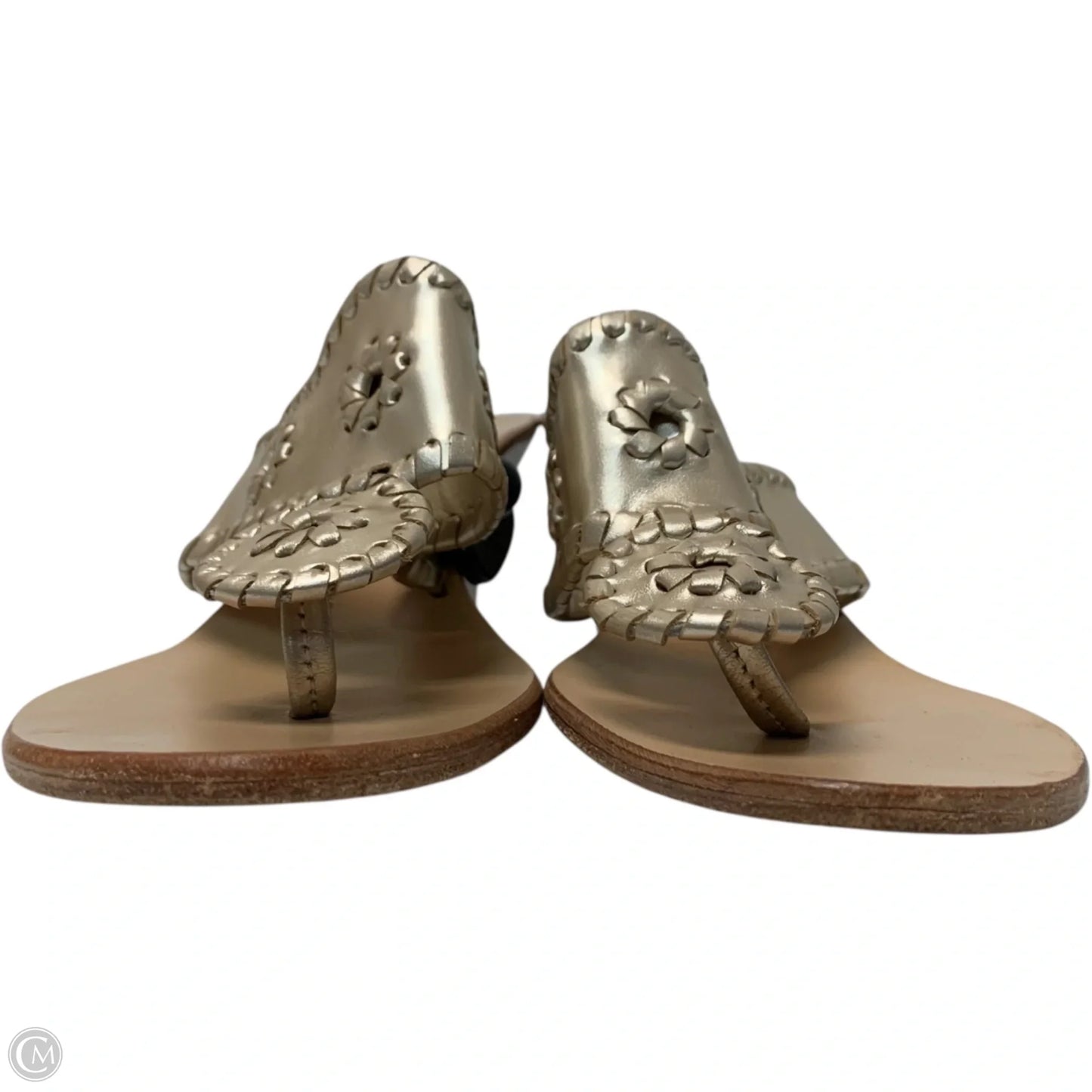 Sandals Heels Wedge By Jack Rogers In Gold, Size: 8