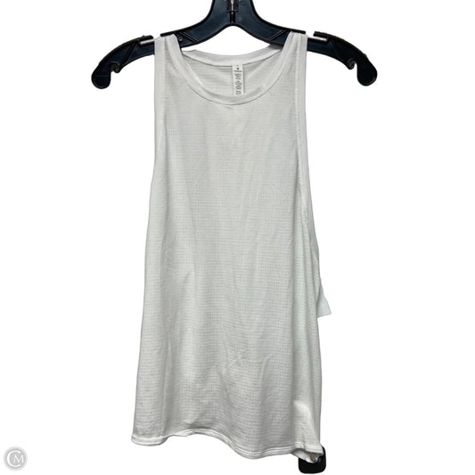 Athletic Tank Top By Lululemon In White, Size: S