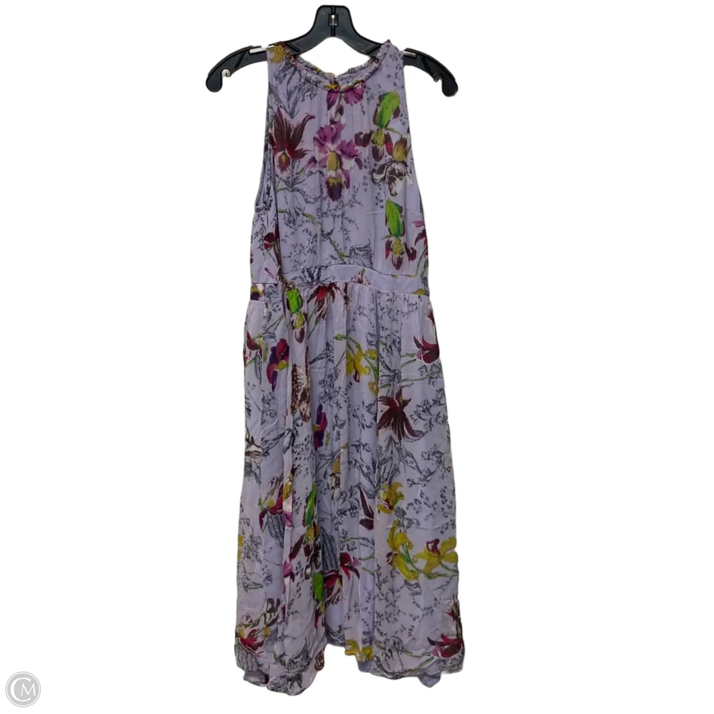 Dress Casual Midi By Anthropologie In Purple, Size: L