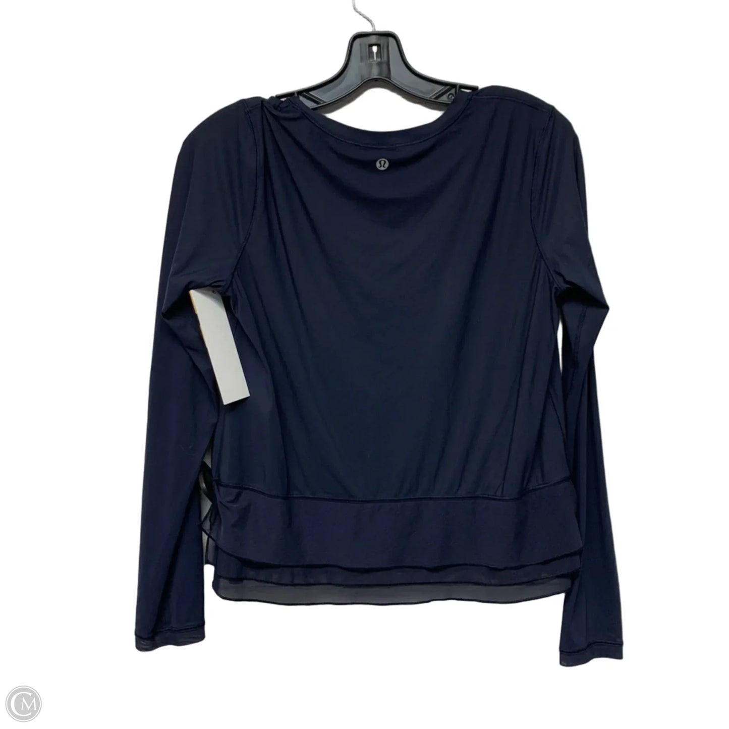 Athletic Top Long Sleeve Crewneck By Lululemon In Navy, Size: S